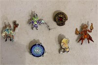 Collector Pins (6) total