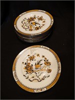 11 Crown Staffordshire dessert plates