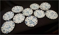 Hand-painted Cantagalli (Italy) blue & white