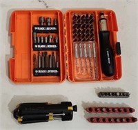 Black & Decker Hex Bit Set with Driver  and Extra