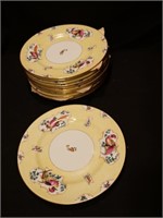 12 Staffordshire Crown China plates