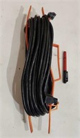 Husky 50' Black Extension Cord on a Cord Winder.
