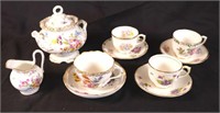 Group of tea cups - Meissen and Salisbury
