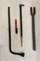 Pry Bar, Lug Wrench and Pickle Fork Set