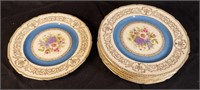 6 Continental Ivory dinner plates