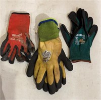 Chilly Grip, Milwaukee and Maxiflex Work Gloves