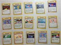 Set of 15 Trainer Pokemon Cards
