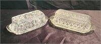 Glass butter dishes