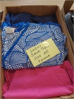 3 - LADIES SCRUB TOPS SZ 2XL