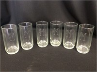Drinking Glasses with Engraved M