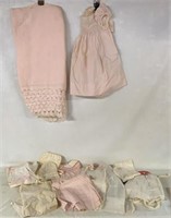 VINTAGE BABY CLOTHES AND BLANKET