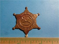 TIN SHERIFF BADGE / KNOTT'S GHOST TOWN