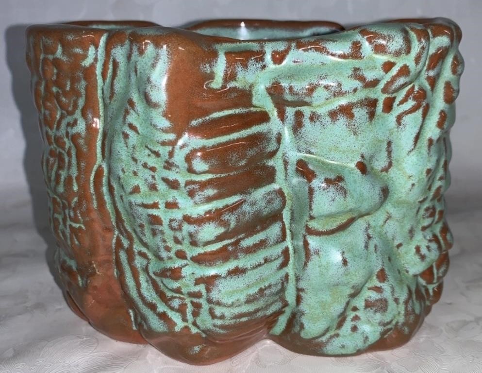 VINTAGE ANKOMA POTTERY FLOWER POT. MARKED.