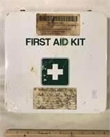 METAL FIRST AID KIT WITH CONTENTS