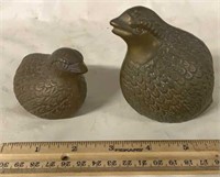 BRASS PARTRIDGES (2)