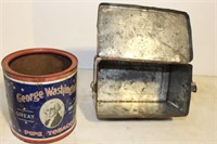 G. WASHINGTON TOBACCO TIN