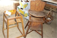 VTG HIGHCHAIR WITH EXTRA HIGH CHAIR
