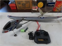 Radio controlled fighter airplane.
