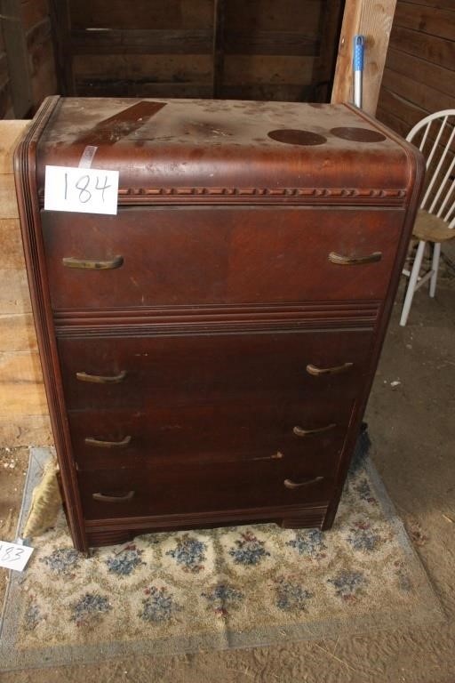 WATERFALL DRESSER 31X19X456 LITTLE DMG 3RD DRAWER