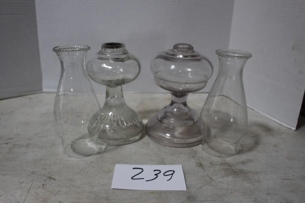 GLASS LAMP PIECES
