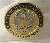 CITY OF MANASSAS PARK POLICE K9 CHALLENGE COIN
