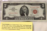1963A RED SEAL $2 BILL