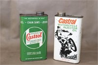 2 Vintage Castrol Oil Cans