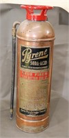 Antique Pyrene Brass Fire Extinguisher