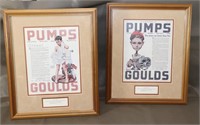 Framed Goulds Pumps Advertisements