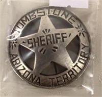 TOMBSTONE SHERIFF BADGE