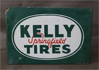 Vintage Kelly Tires Springfield Stand Sign