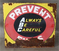 Vintage Prevent Fires Sign