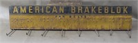 Vintage American Brakeblok Fan Belts Display Rack
