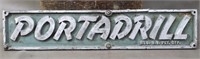 Vintage Portadrill Name Plate