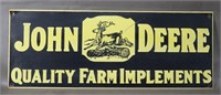 Vintage John Deere Quality Farm Implements Sign