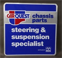 Carquest Parts Embossed Tin Advertising Sign