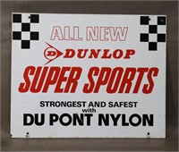 Vintage Dunlop Tires Sign - Two Sided