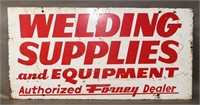 Vintage Forney Welding Sign - Two Sided