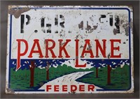 Vintage Park Lane Feeder Advertising Sign