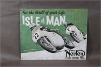 Norton Motor Cycle Advertising Sign