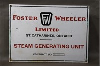 Foster Wheeler Ltd Name Plate Sign