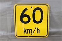 60 Km/Hr Sign