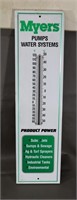 Vintage Myers Pumps Advertising Thermometer