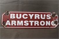Vintage Bucyrus Armstrong Sign