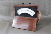 Antique Voltmeter, Wooden Case