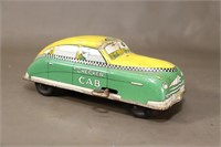 Vintage Walt Reach Courtland Checker Cab Tin Toy