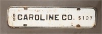 1969 Caroline County License Plate Topper