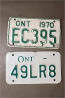 2 Ontario Snowmobile/ATV Plates