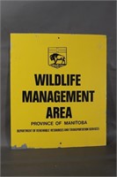 Manitoba Wildlife Sign