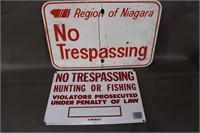 2 - No Trespassing Signs